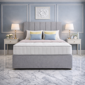 Divan Bed with Super Orthopaedic Mattress and Headboard