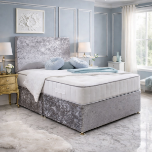 Crushed Velvet Divan Bed