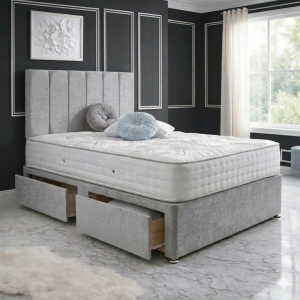 Divan Bed with Mattress with optional Storage – Headboard
