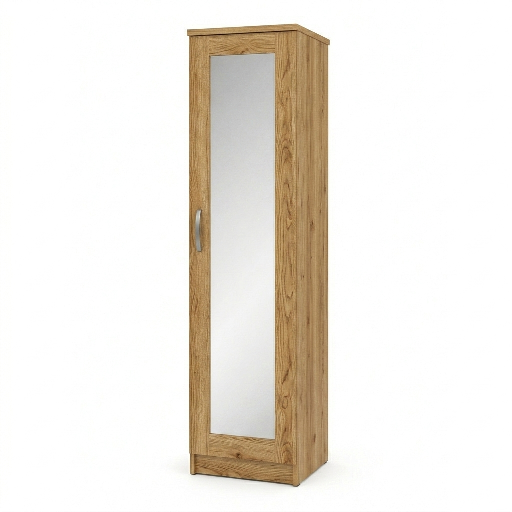1 Door Mirrored Childs Wardrobe