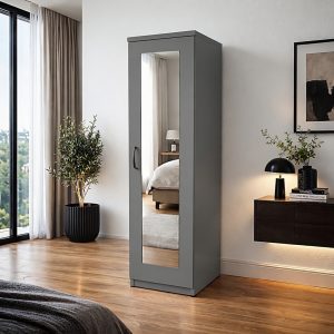 1 Door Mirrored Wardrobe
