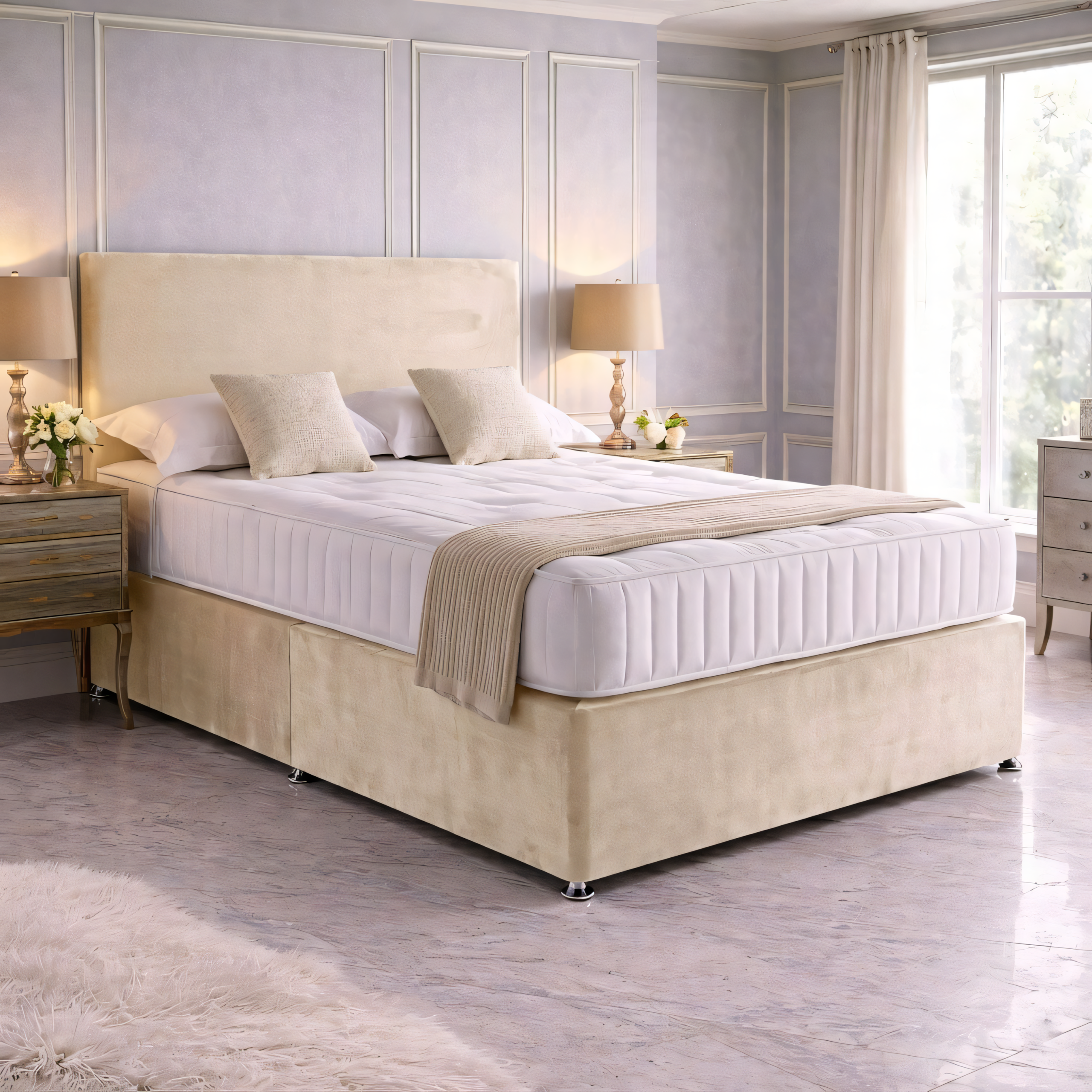 Super King Divan Bed with Mattress