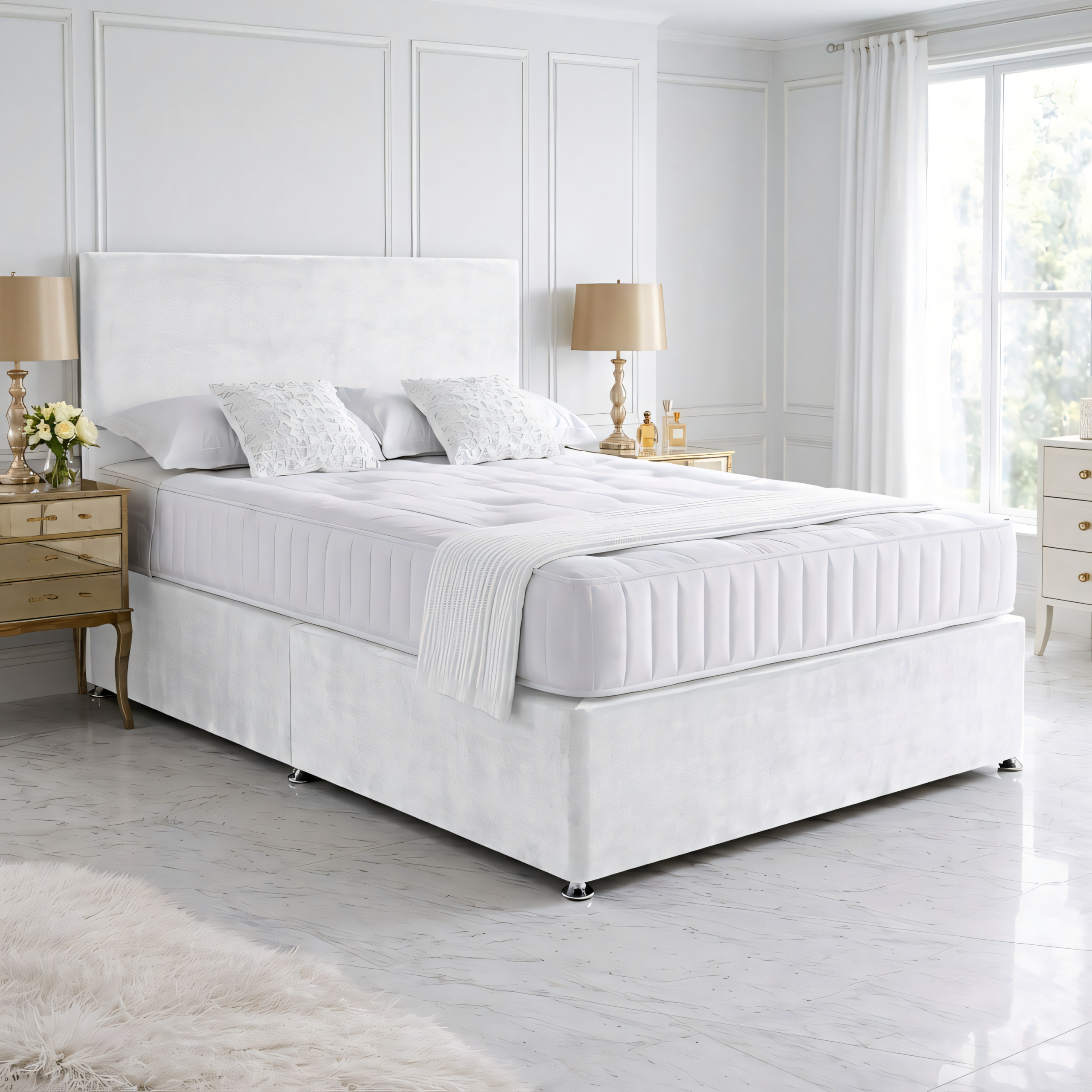 Super King Divan Bed with Mattress