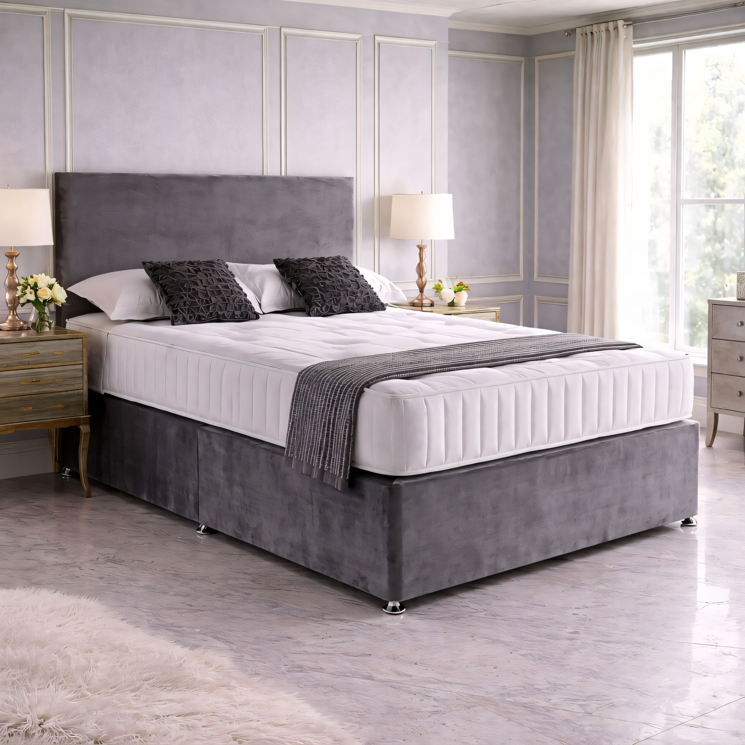 Super King Divan Bed with Mattress