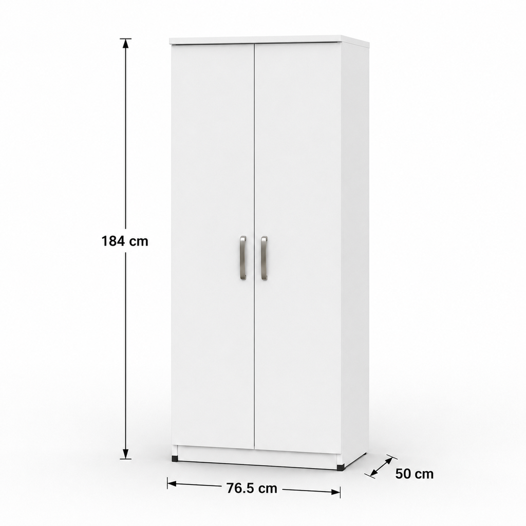 2 Door Plain Wardrobe