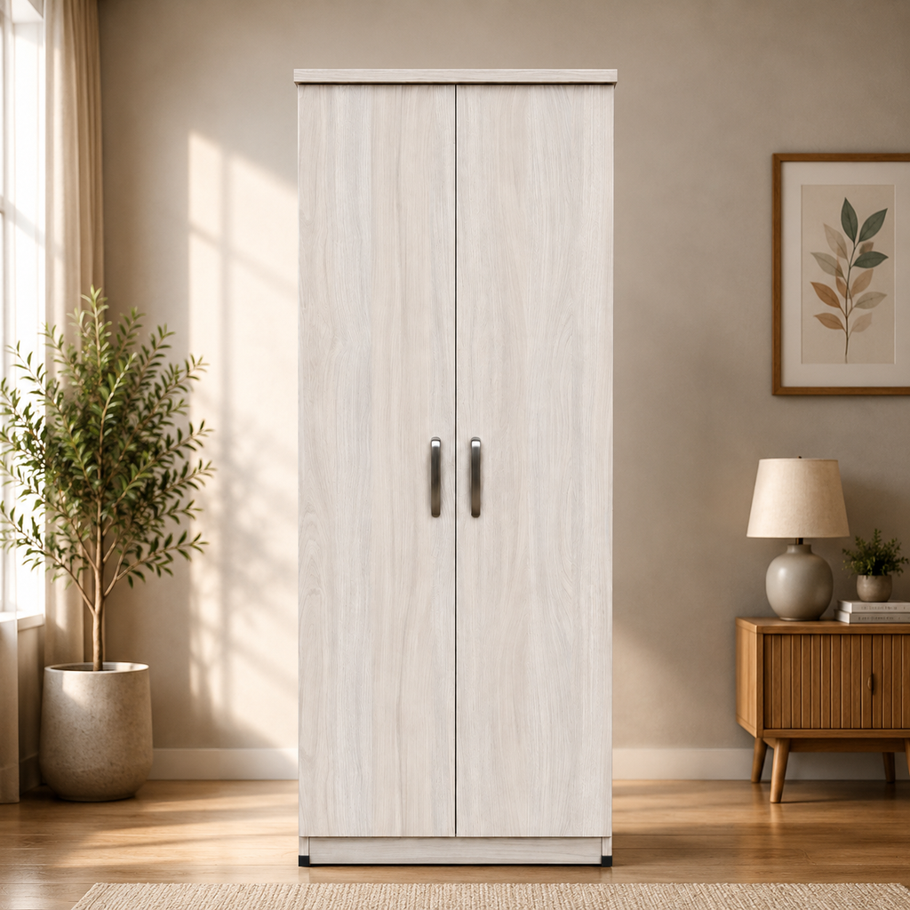 2 Door Plain Wardrobe