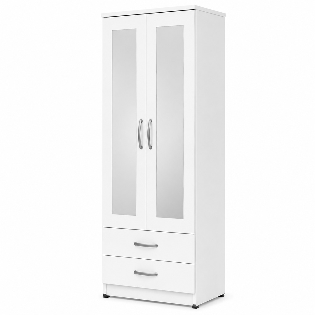 2 door wardrobe with 2 mirror and 2 Drawers