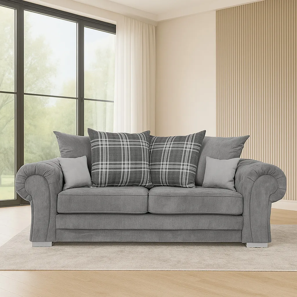Verona Corner – 3+2 Seater Sofa Set – Grey