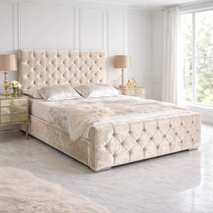 Chesterfield Crushed Velvet Bed