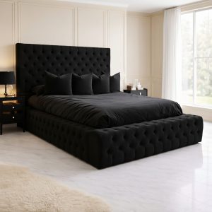 Emma Ambassador Bed Frame with Velvet Upholstery